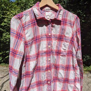 J. Crew Factory Plaid Flannel Button-Up